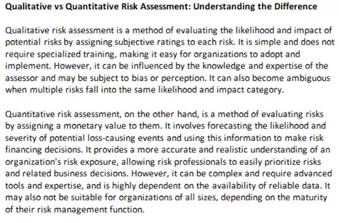 Qualitative and Quantitative Methods