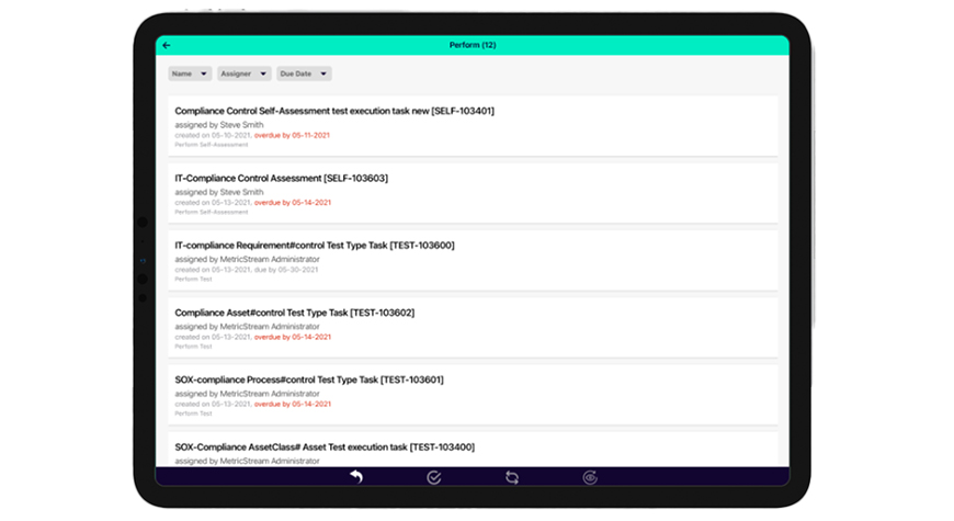 MetricStream Mobile Apps