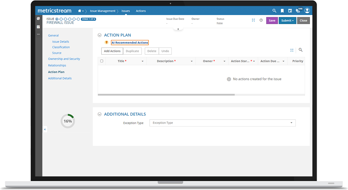 AI-Powered Recommendations for Risk and Compliance