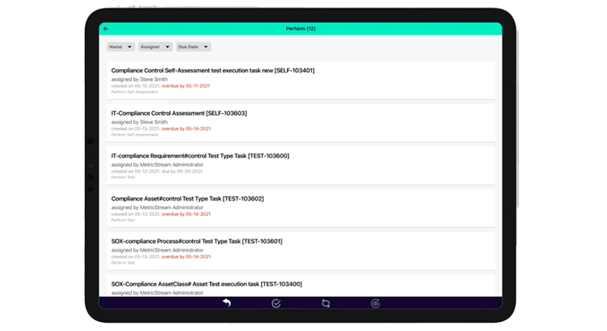 MetricStream Mobile Apps